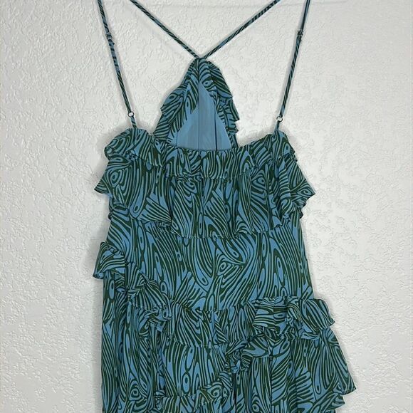 NWT Cinq A Sept Rayner Ruffle Trimmed MIDI Dress Size 2 - Picture 7 of 16